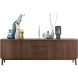Dressoir Arrosto eikenhout 76x225x45 cm Dark Roast
