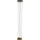 Hanglamp Trecate ruw antiek brons 5-lichts rond