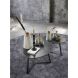 Salontafel Lineto 47x61 cm organisch zwart keramiek