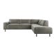 Hoekbank rechts Pantini microleder grafiet premium comfort