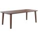 Eettafel Tavolo eikenhout 220x100 cm rechthoekig donkerbruin