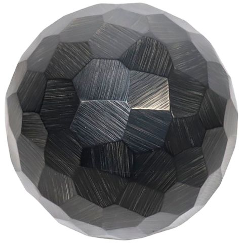 Decoratiebeeld Trebbia bal L zwart