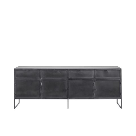 Dressoir Orizone (202 cm) zwart metaal