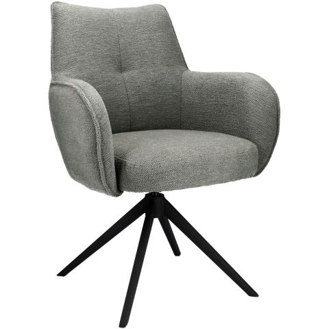 Eetkamerstoel Dordona draaibaar grijs