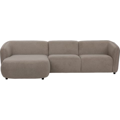 Hoekbank links Lavanga taupe basic comfort