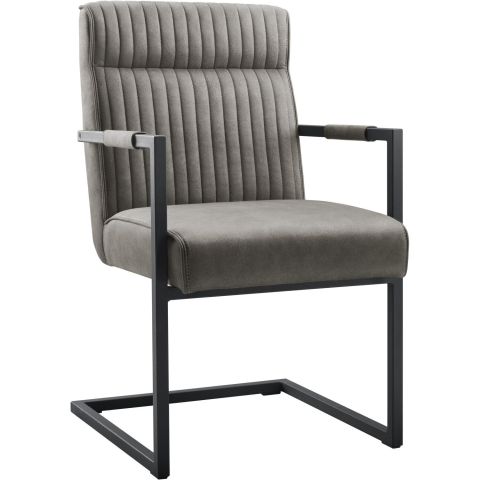 Eetkamerstoel Dantero microvezel antraciet