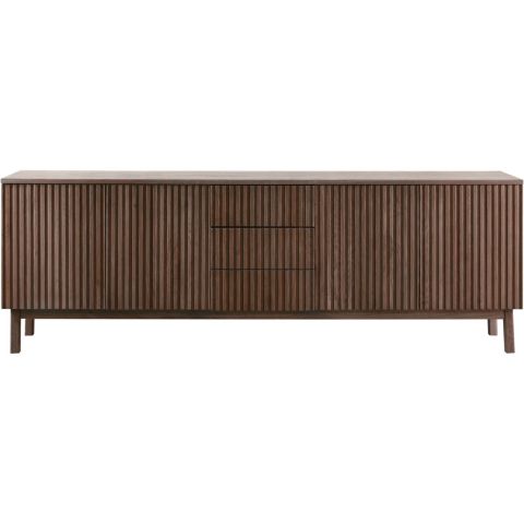 Dressoir Arrosto eikenhout 76x225x45 cm Dark Roast