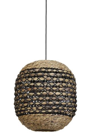Hanglamp Capena naturel zwart 47x42 cm