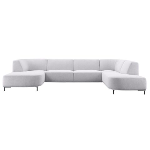 Hoekbank rechts Pantini lichtgrijs premium comfort