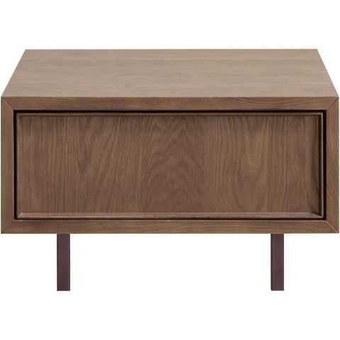 Bijzettafel Calvo bruin 64x64 cm vierkant
