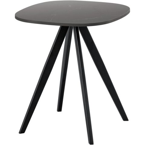 Salontafel Fitura keramiek 40x40 cm vierkant zwart