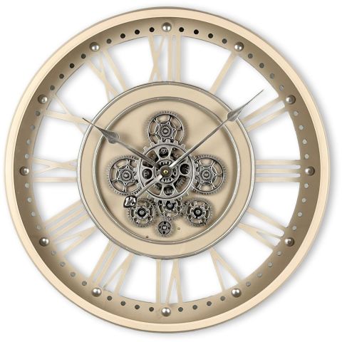 Klok Nimar metaal rond 60cm taupe open dessin 44