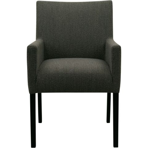 Eetkamerstoel met armleuning Avanza bouclé grijs