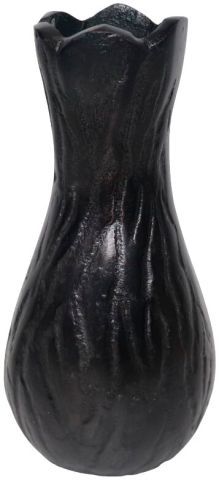 Vaas Duino 9x8x18 cm zwart rond