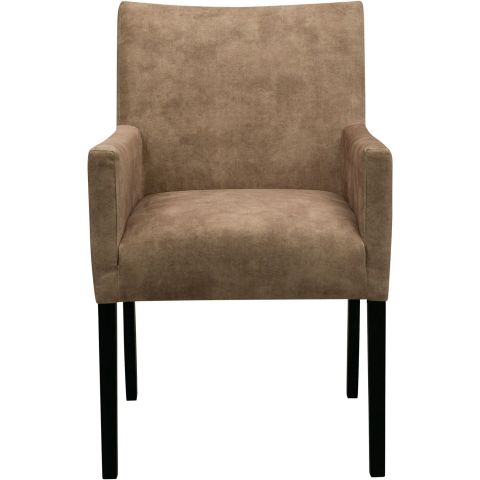 Eetkamerstoel met armleuning Avanza velvet beige