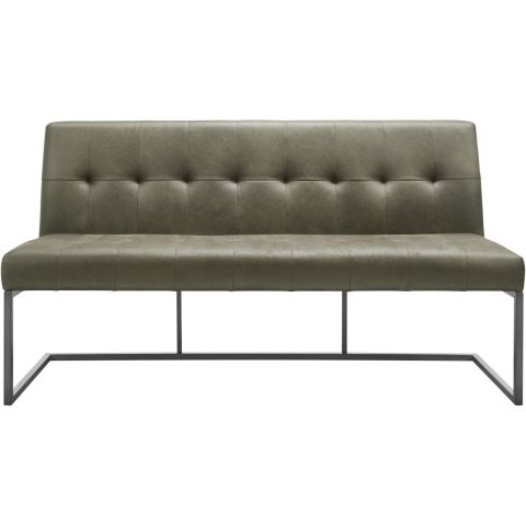 Eetkamerbank Oro 170 cm microleder groen