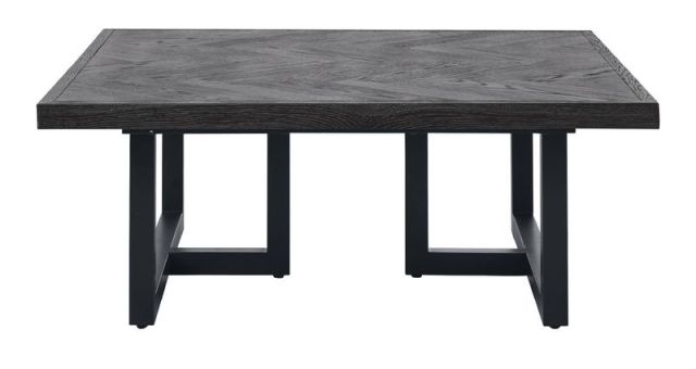 Salontafel Vinito 95x95 eiken fineer zwart