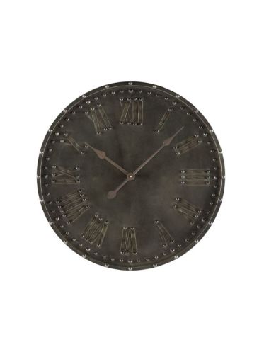 Wandklok Nimar rond 60cm bruin