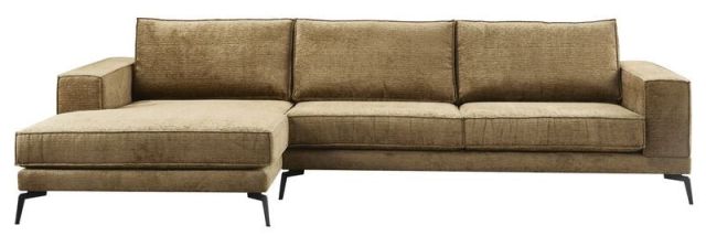 Hoekbank links Andelo pocket/visco zitting bruin