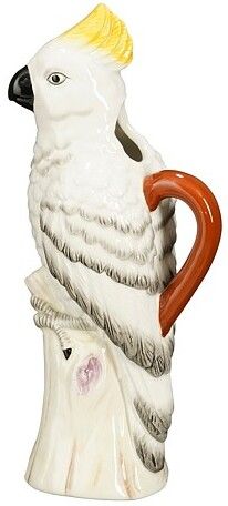 Decoratiebeeld Palmoli papegaai wit