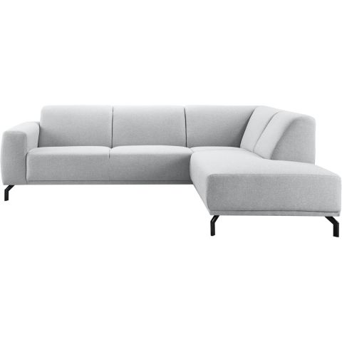 Hoekbank rechts Bellanti lichtgrijs basic comfort