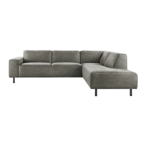 Hoekbank rechts Pantini microleder grafiet premium comfort